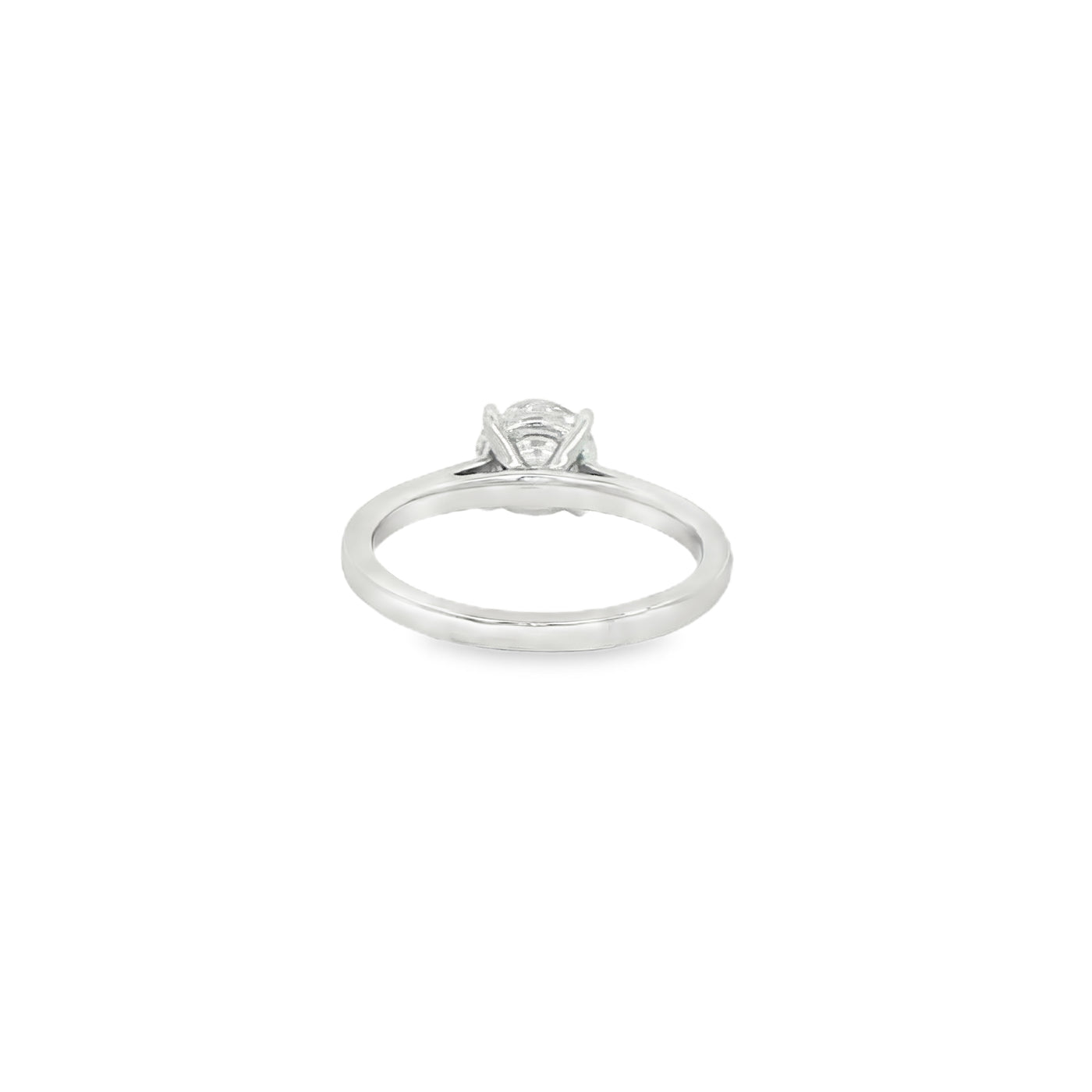 LABGROWN       14K WHITE ENGAGEMENT SOLITARY #7  D