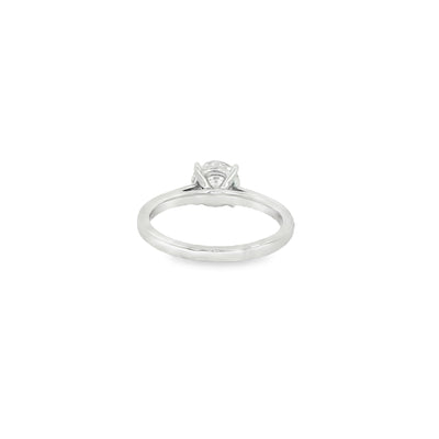 LABGROWN       14K WHITE ENGAGEMENT SOLITARY #7  D