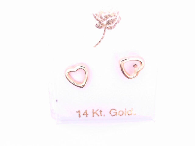 14 KARAT STUD EARRINGS WEIGHT: 0.8G : 5MM CZ CLEAR