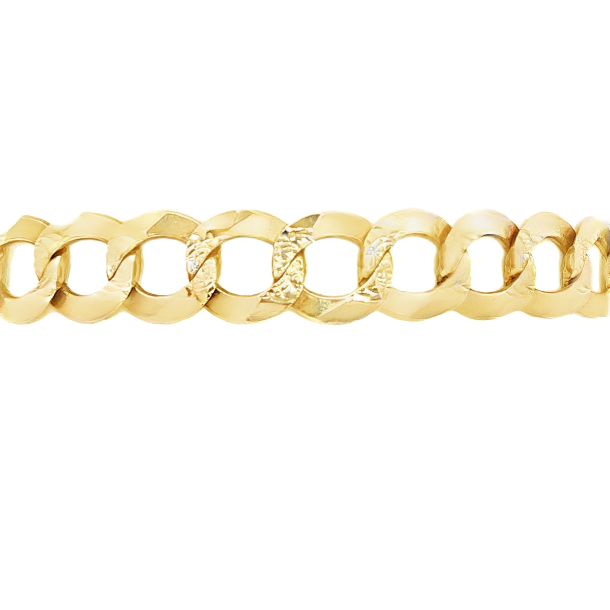 14 KARAT CUBAN ITALIAN CURB BRACELET LENGTH 10 WEI