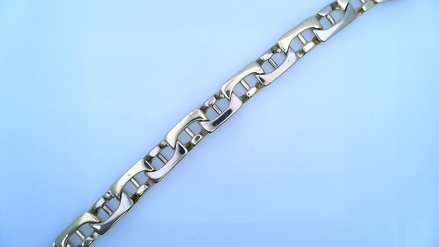 14 KARAT BRACELET LENGTH 8.5 WEIGHT: 39.3G : 8MM (