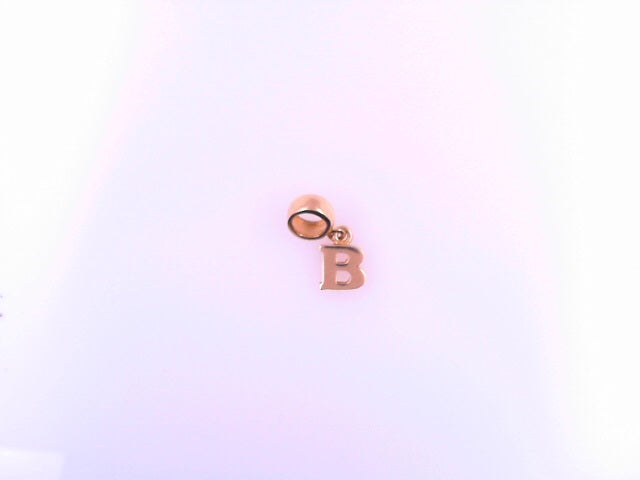 PENDANT 14K B Letter 0.9g BailRing