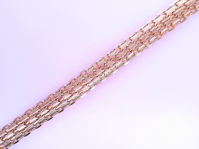 14 KARAT BRACELET LENGTH 7 WEIGHT: 10.4 : 7.3MM BI