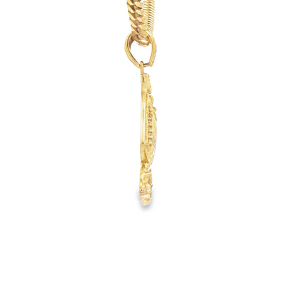 14 KARAT CHARM CZ VIRGEN DE CARIDAD