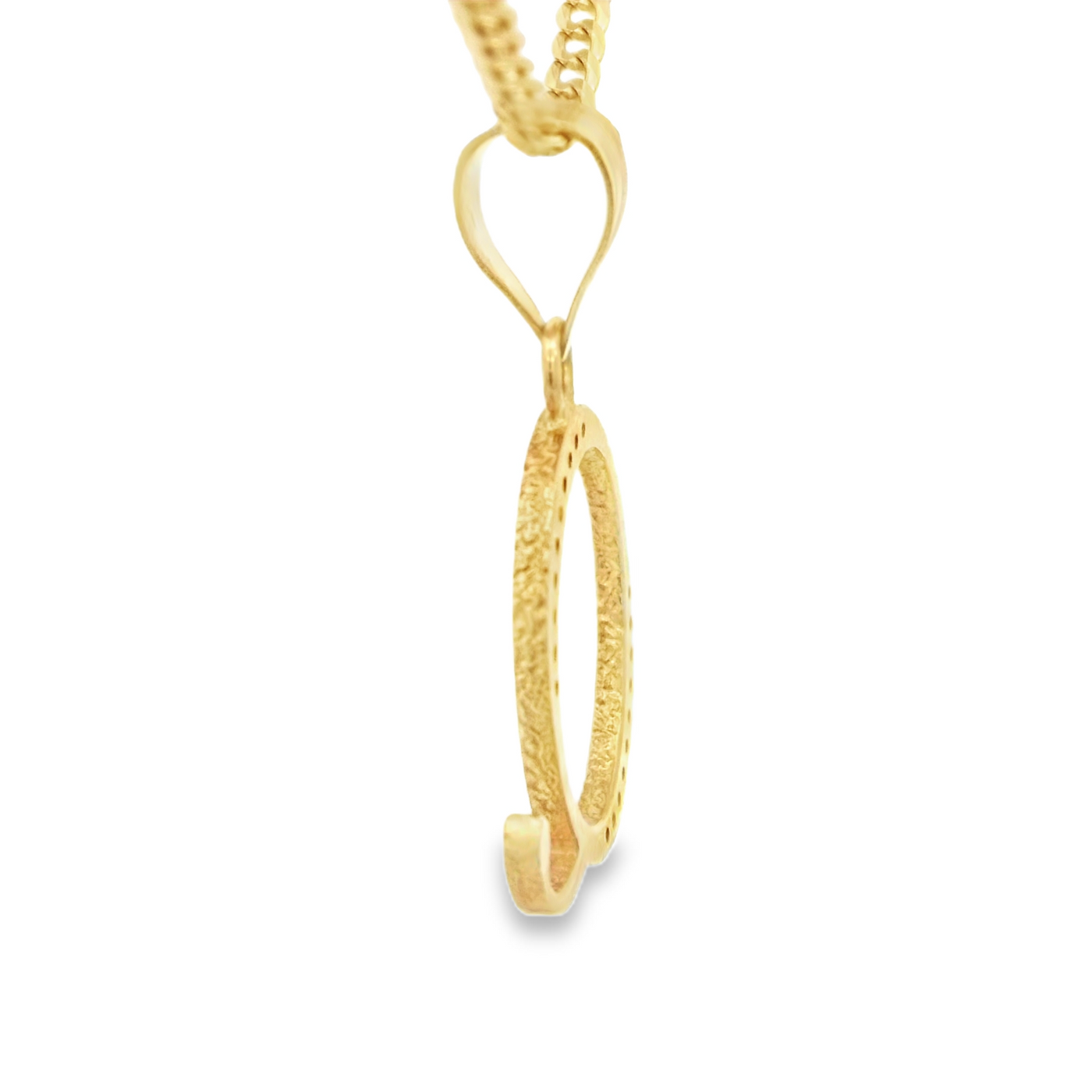PENDANT 14K CZ LETTER Q