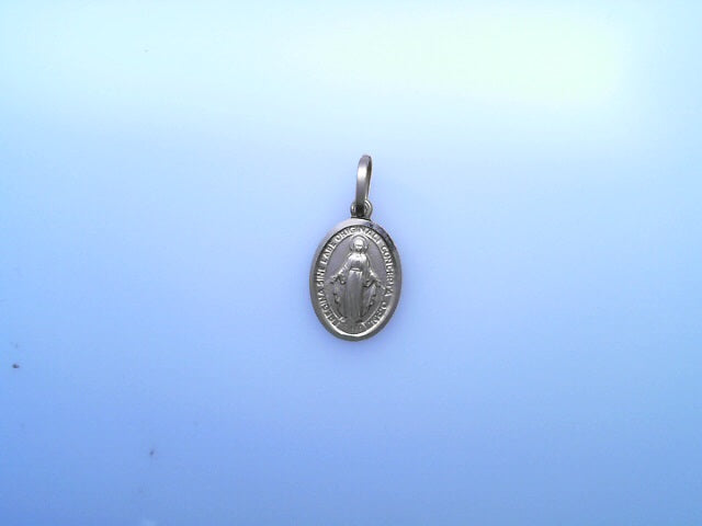 PENDANT 14K 1.8G MILAGROSA VIRGEN MARY OVAL