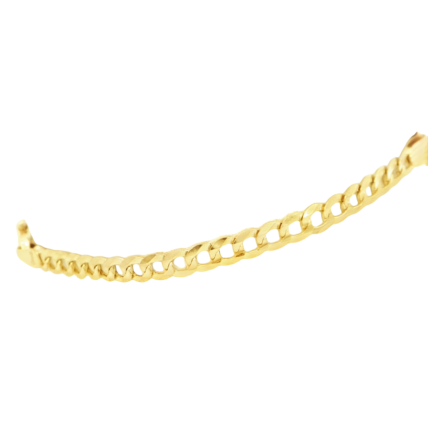 14K Cuban Italian Curb ID Bracelet 7"