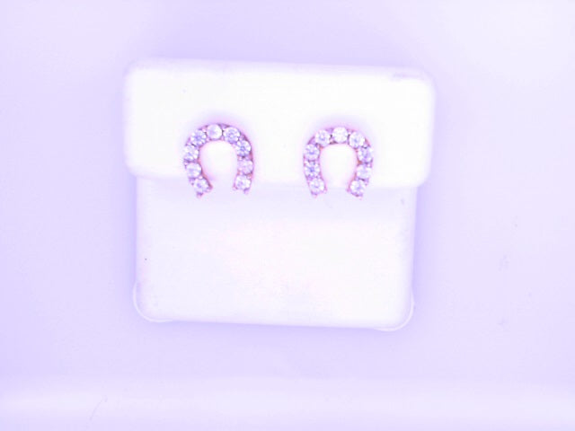 14KE 1.2G 
HORSESHOE 
STUD CZ