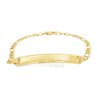 14 KARAT CUBAN ITALIAN CURB BRACELET LENGTH 7 WEIG