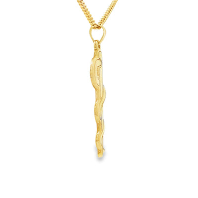 14K DRS INC EMBLEM SNAKE MEDICAL PENDANT