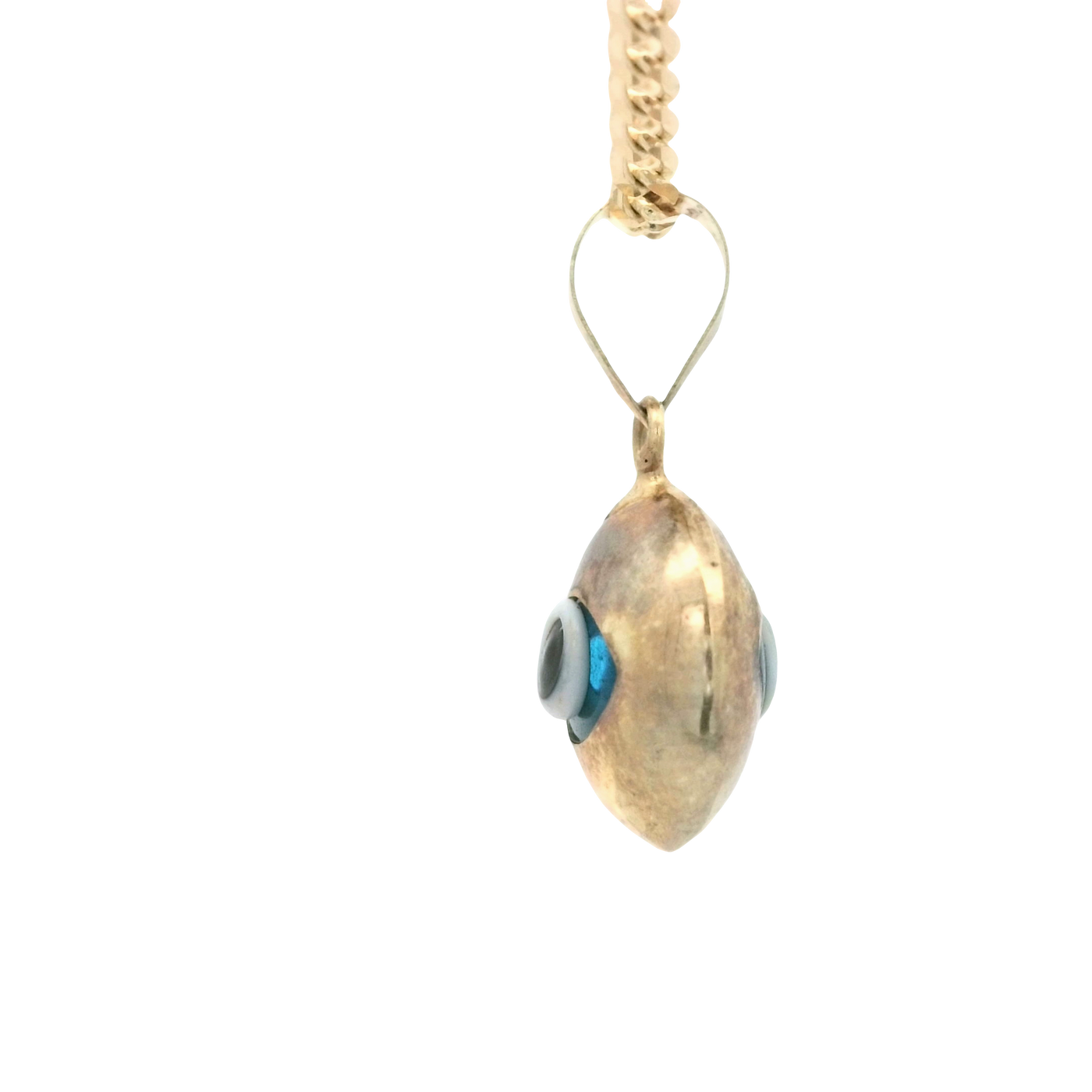 PENDANT 14K Eye Evil Blue Plain