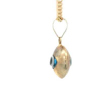 PENDANT 14K Eye Evil Blue Plain