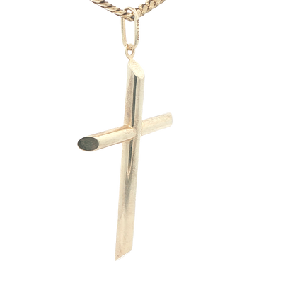 PENDANT 14KP 2.5G CROSS CROSS POLISHED
