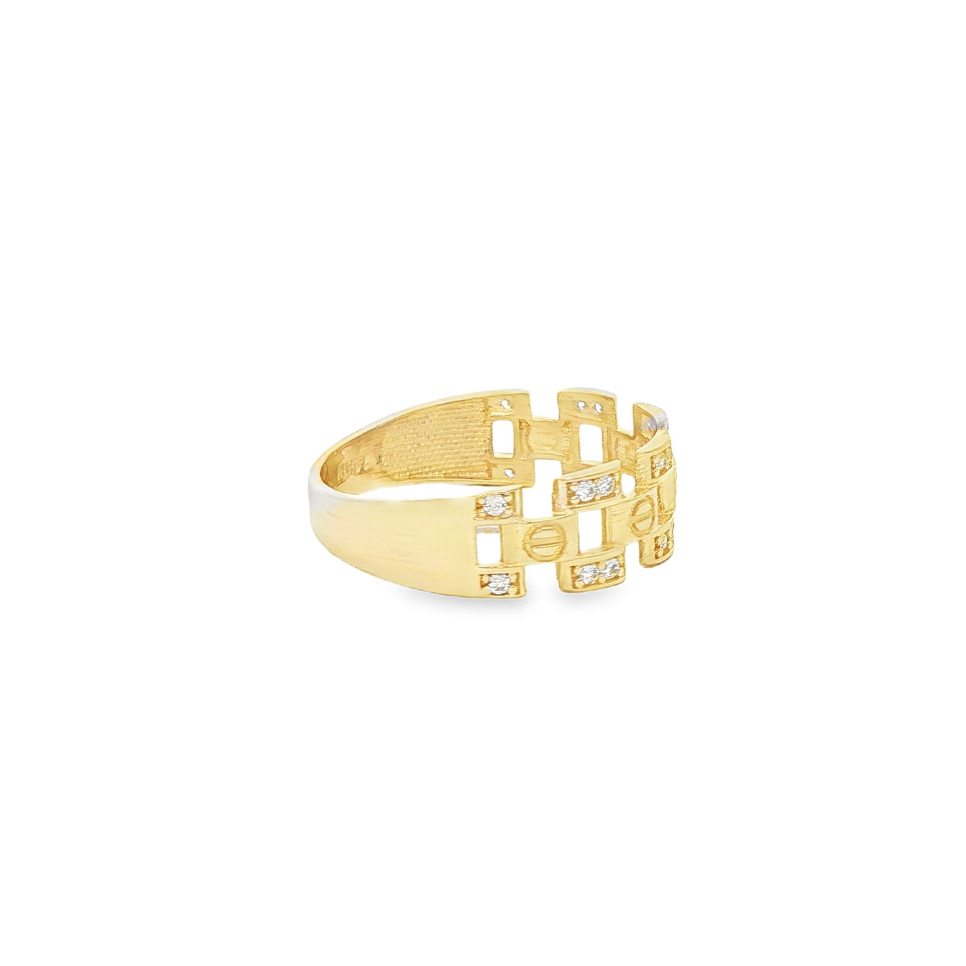 14 KARAT RING SIZE 7.25 WEIGHT: 1.8G : 6.0MM CZ OP