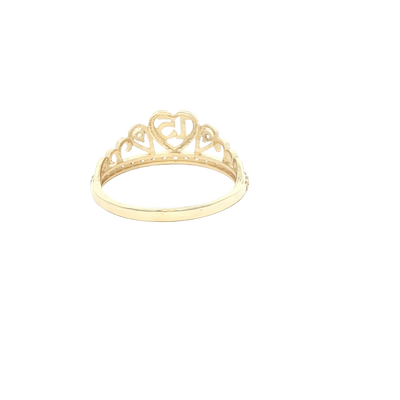 14 KARAT RING SIZE 7.25 WEIGHT: 2.1G : CZ QUINCE 1