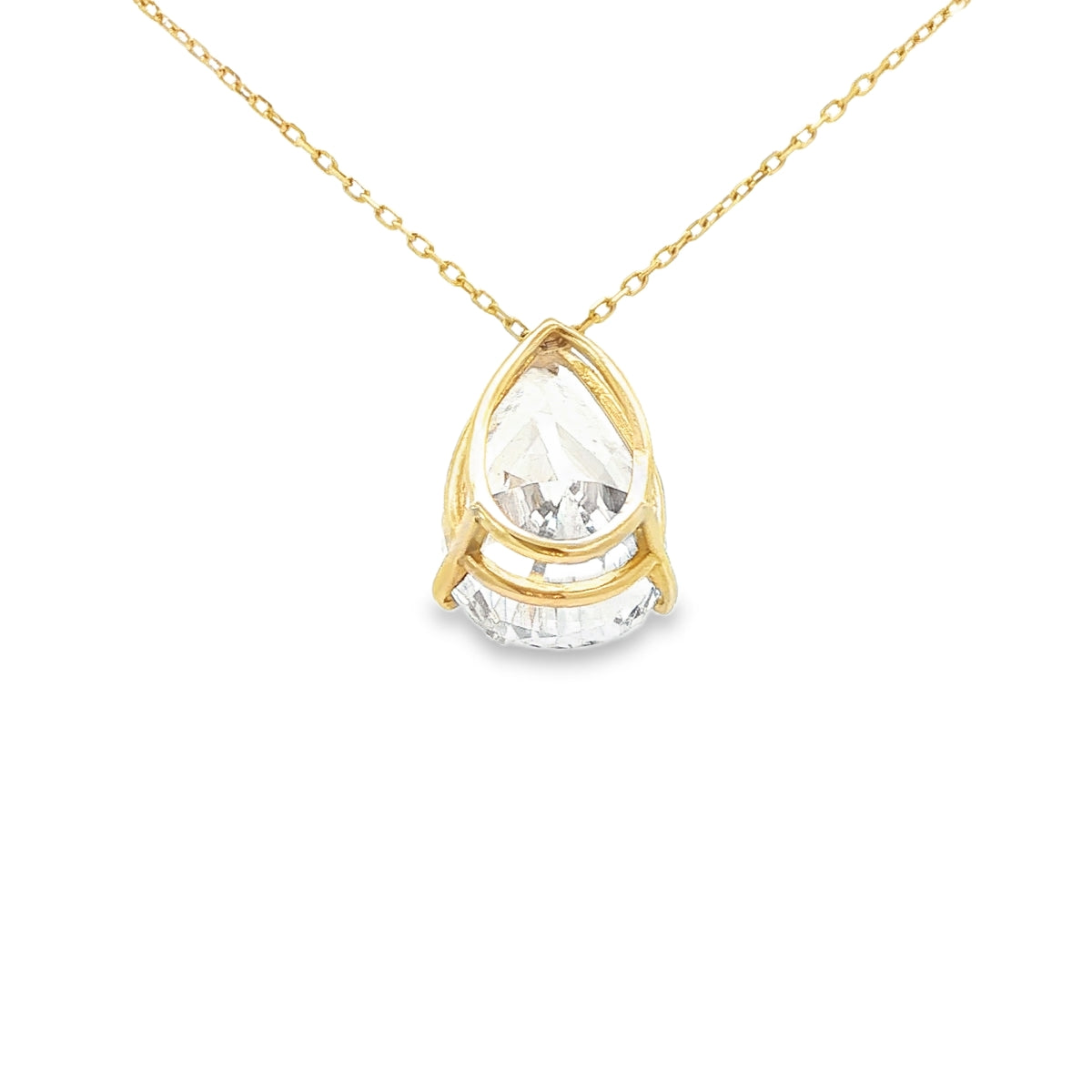 PENDANT 14KP 4.5g Pear Cz