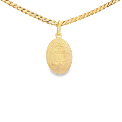 PENDANT 14K 2.2G MILAGROSA VIRGEN MARY OVAL