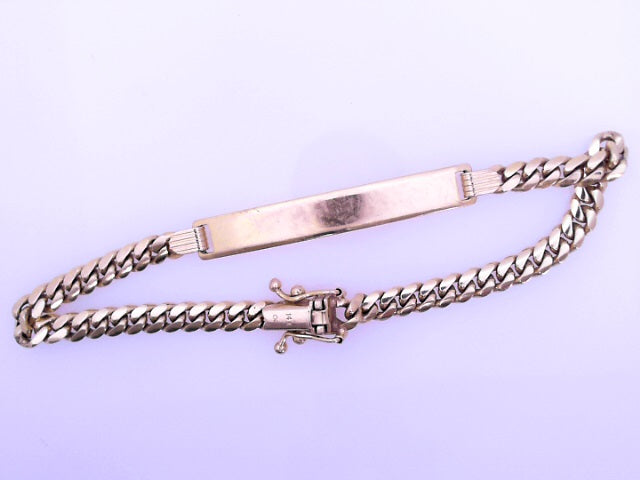 14 KARAT BRACELET LENGTH 6.5 WEIGHT: 8.9G
ID 3.8M