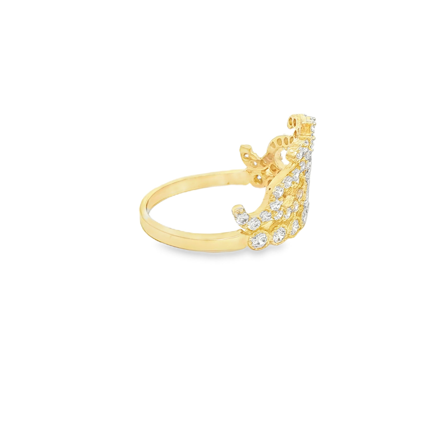 14 KARAT RING SIZE 7 WEIGHT: 2.9G : CZ QUINCE 15 C