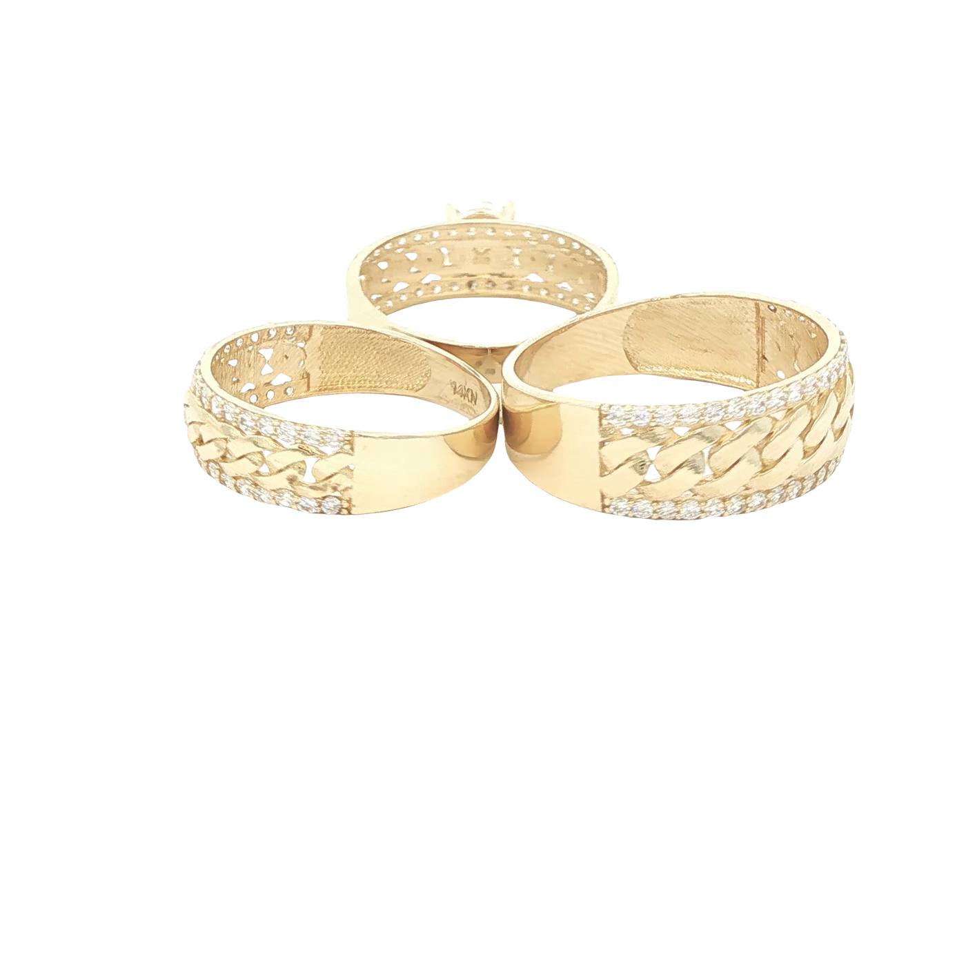 14 KARAT RING SIZE 7.5 WEIGHT: 2.5G : 5.8MM CZ SOL