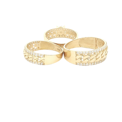 14 KARAT RING SIZE 7.5 WEIGHT: 2.5G : 5.8MM CZ SOL