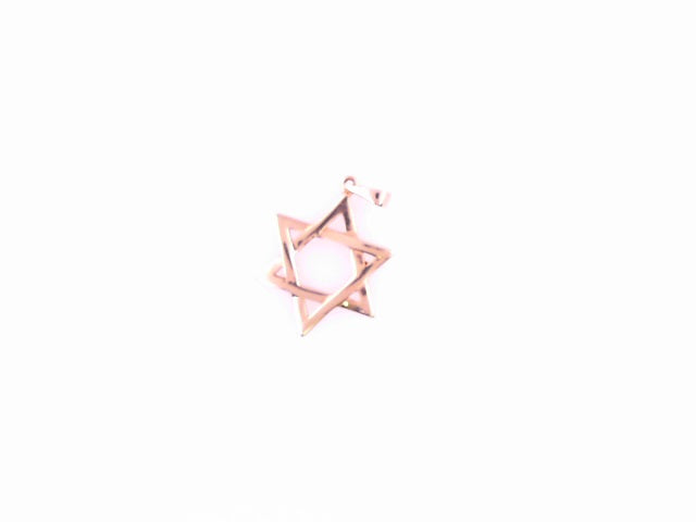 PENDANT 14K 1.5G STAR STAR OF DAVID POLISHED