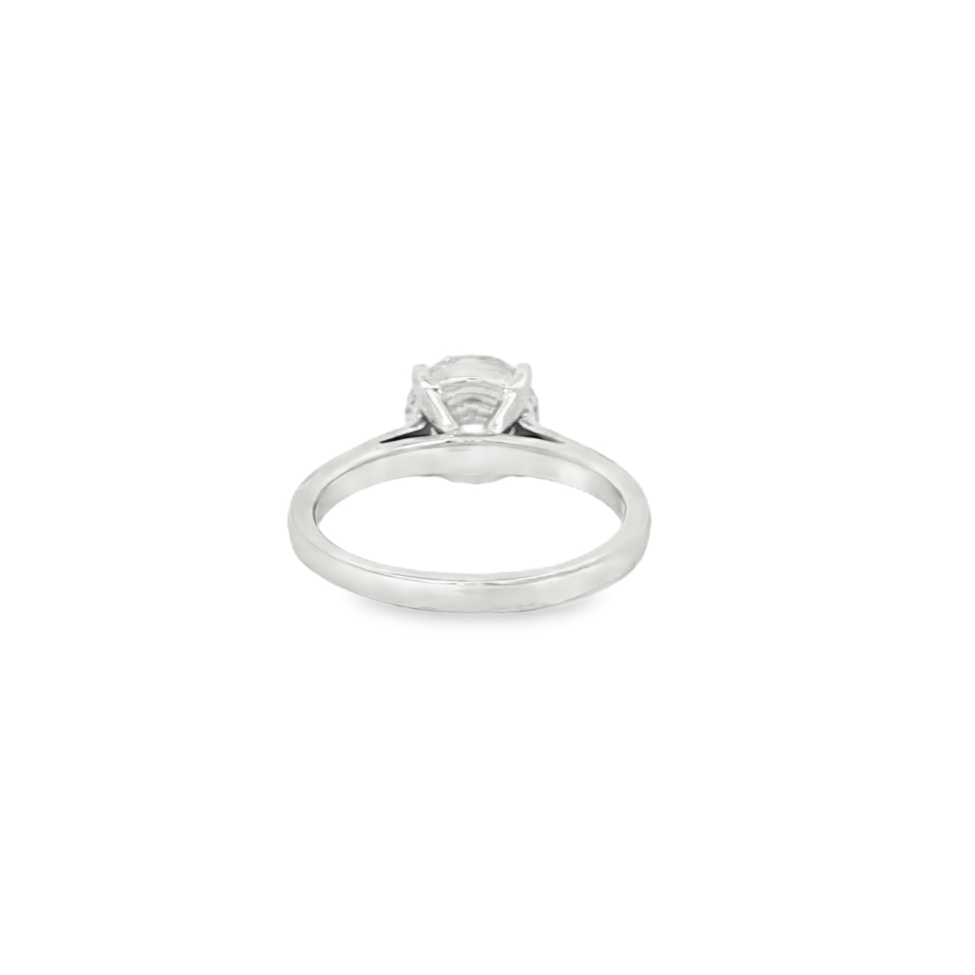 LABGROWN       14K WHITE ENGAGEMENT SOLITARY #7  D