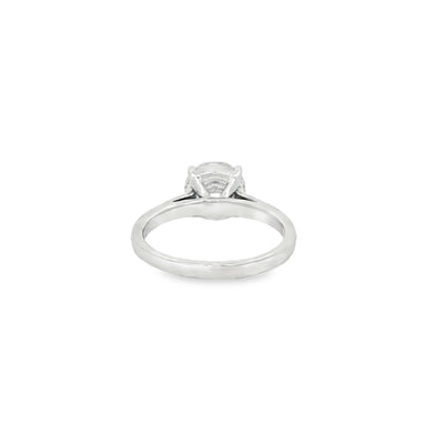 LABGROWN       14K WHITE ENGAGEMENT SOLITARY #7  D
