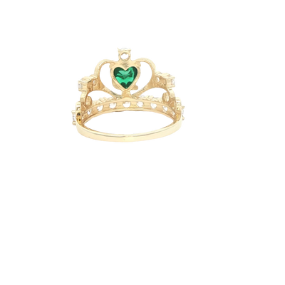 14 KARAT RING SIZE 7 WEIGHT: 3.7G : CZ QUINCE 15 G