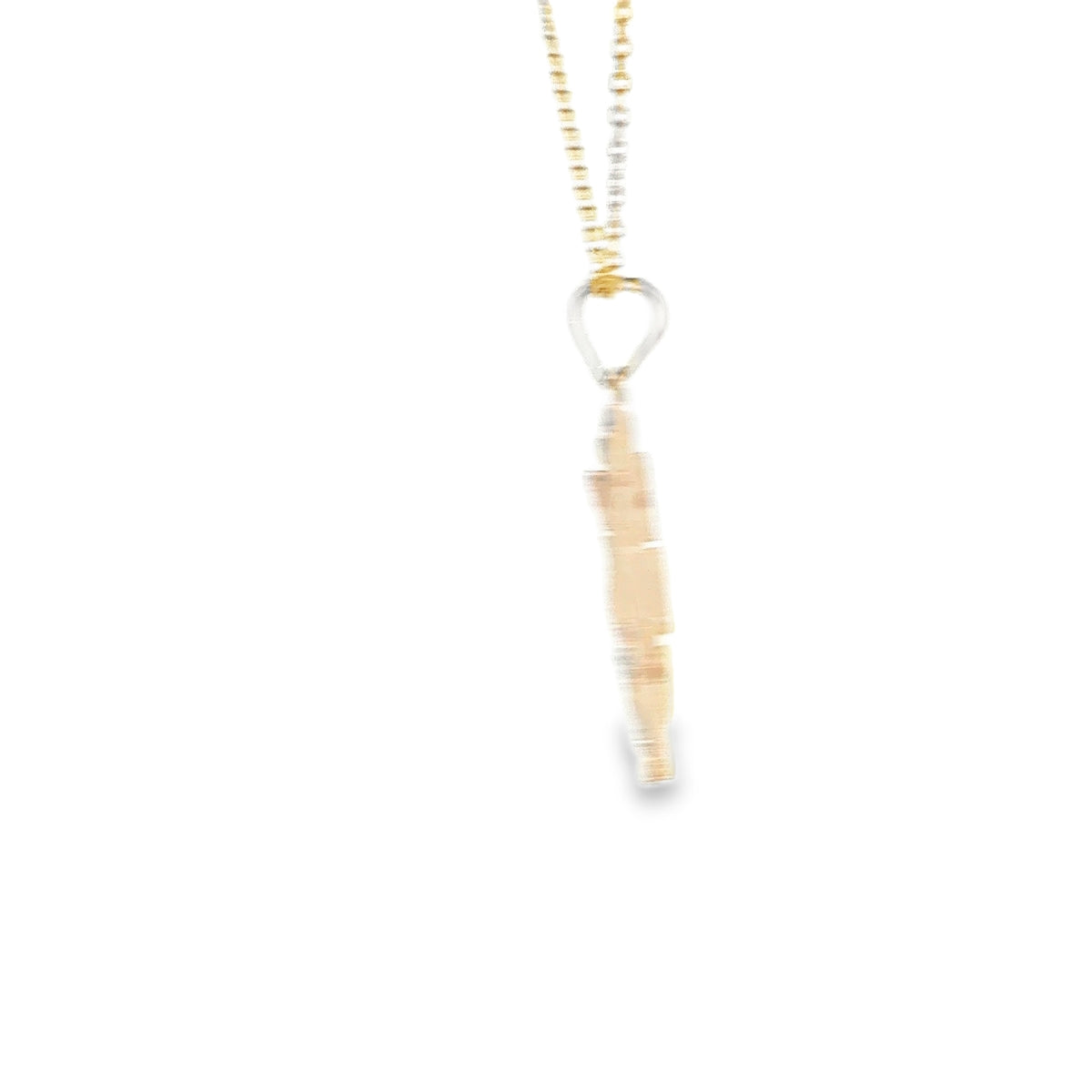 PENDANT 14K 2.2G CARAVACA CROSS 3TONE