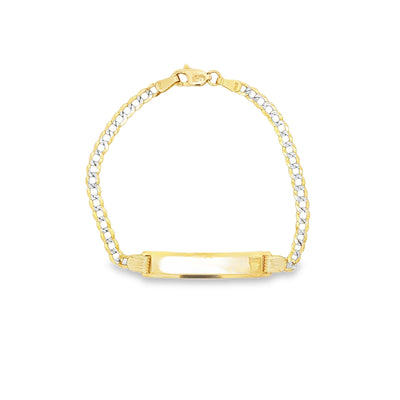 14 KARAT CUBAN ITALIAN CURB BRACELET LENGTH 6 WEIG