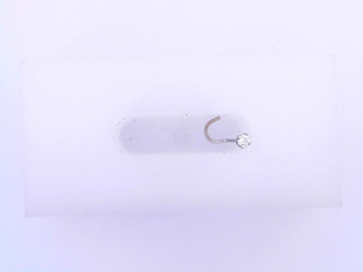 14 KARAT EARRINGS WEIGHT: 0.1 : NATURAL DIAMOND NO