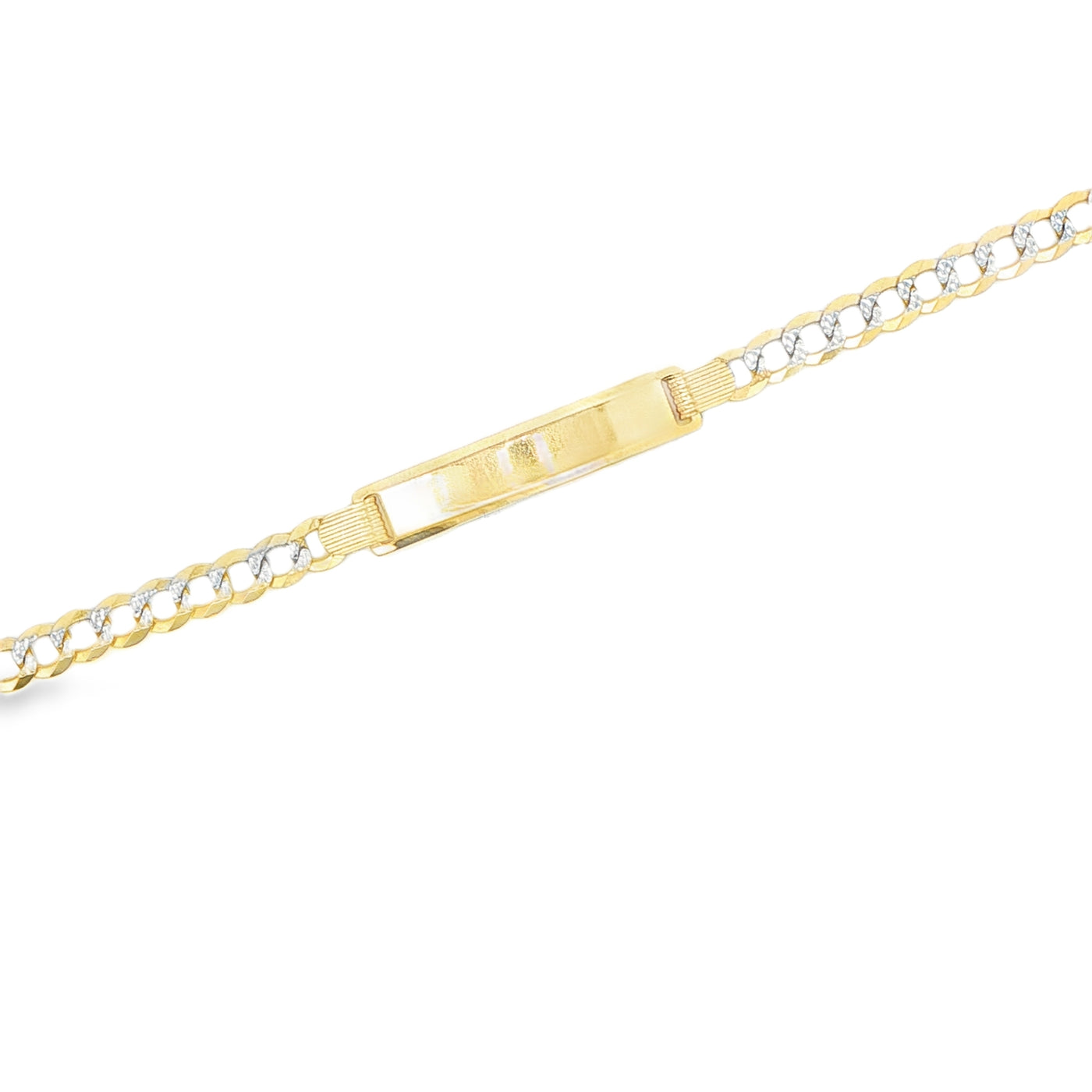 14 KARAT CUBAN ITALIAN CURB BRACELET LENGTH 6 WEIG