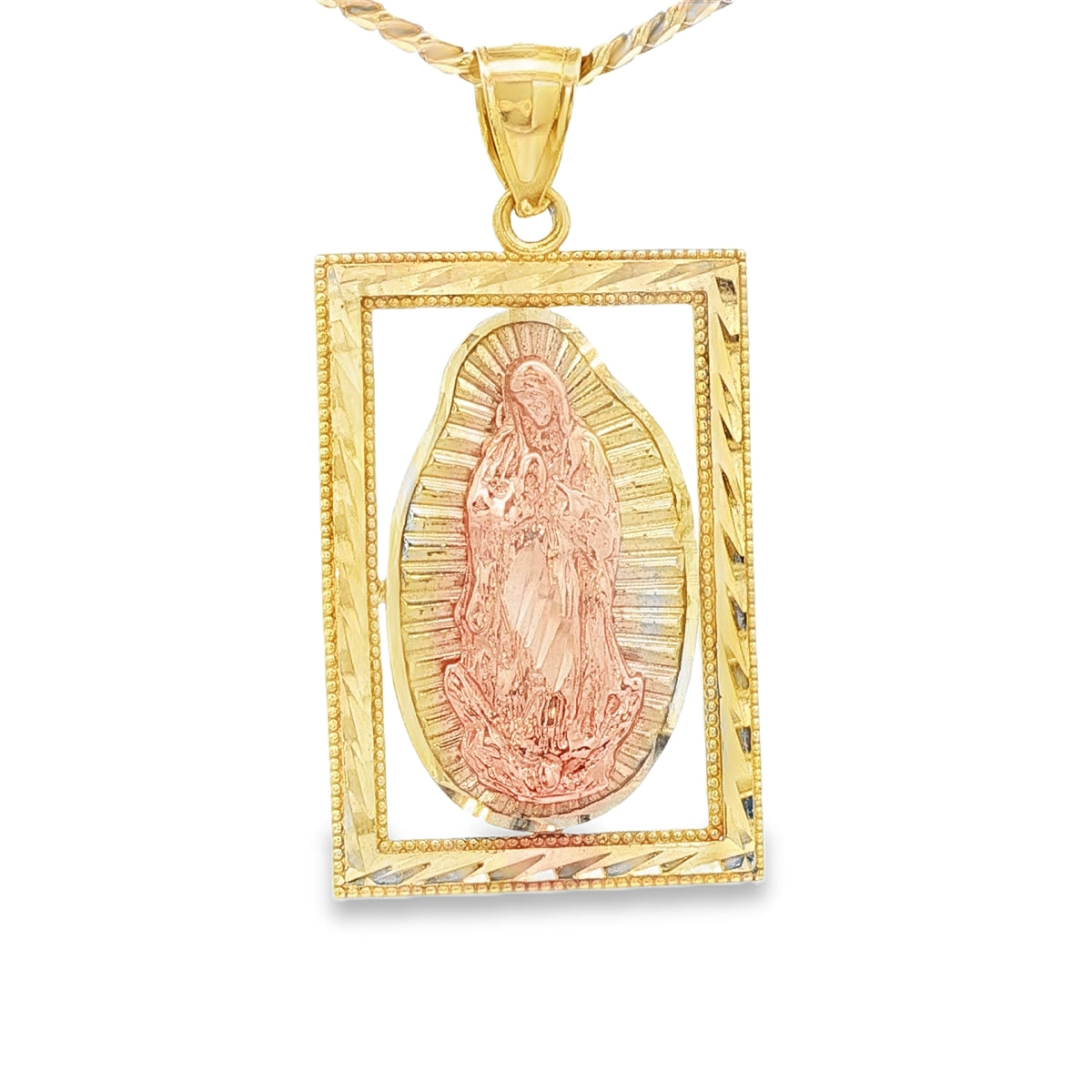 14KP 5.8G GUADALUPE DC 3TONE PLAQUE