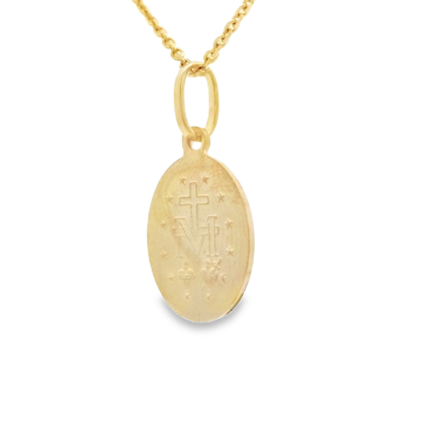 14K  PENDANT  MILAGROSA VIRGEN MARY OVAL
