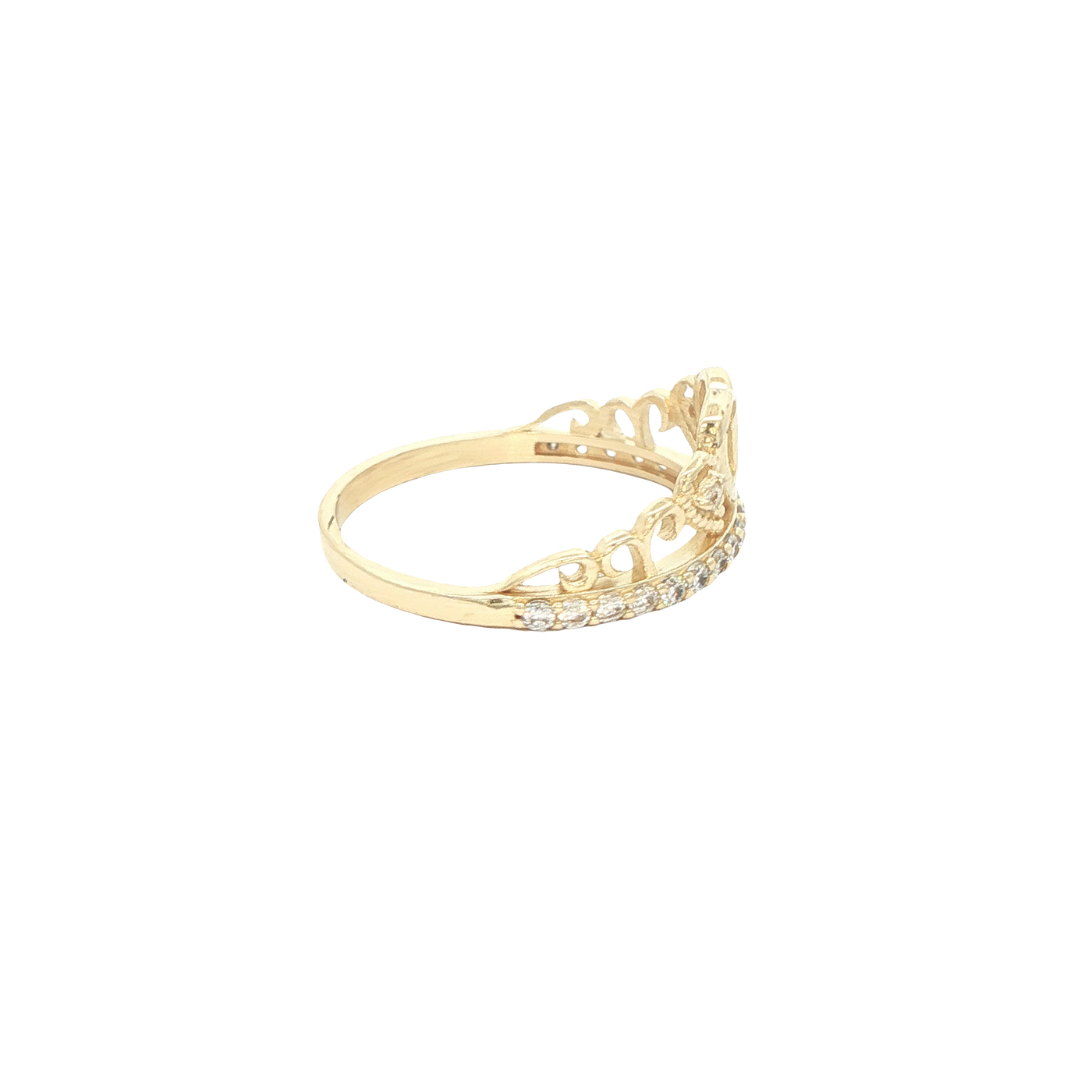 14 KARAT RING SIZE 7.25 WEIGHT: 2.1G : CZ QUINCE 1