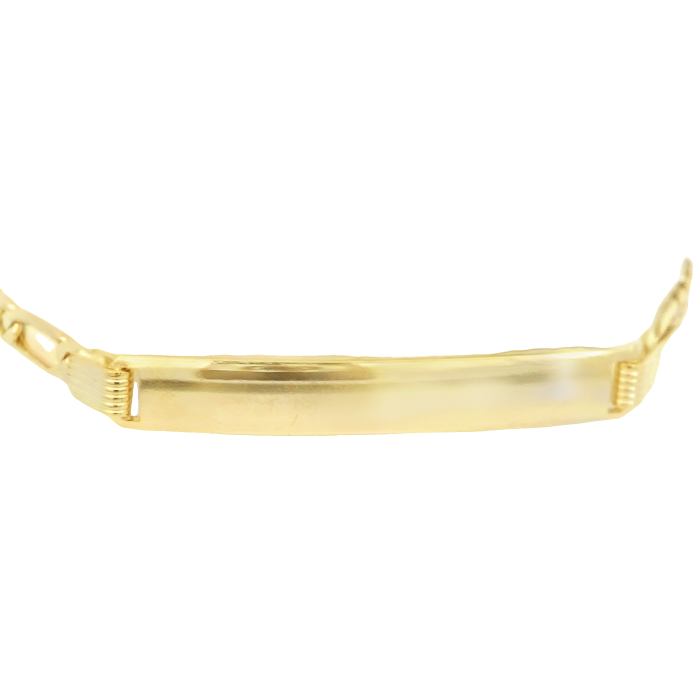 14K Figaro ID Bracelet 7"