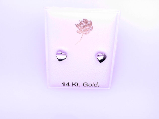 14 KARAT STUD EARRINGS WEIGHT: 0.8G : 5MM CZ CLEAR