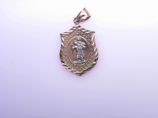 10K PENDENT  3.5G SAINT ST CHRISTOPHER DC SHIELD