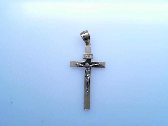 14K PENDENT 2.7G JESUS CROSS 2TONE JESUS CROSS