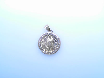 14K  PENDENT 2.5G  DOUBLE SIDED CZ  JESUS FACE GUA