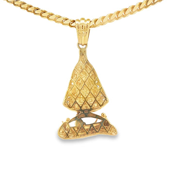 14 KARAT CHARM CZ VIRGEN DE CARIDAD