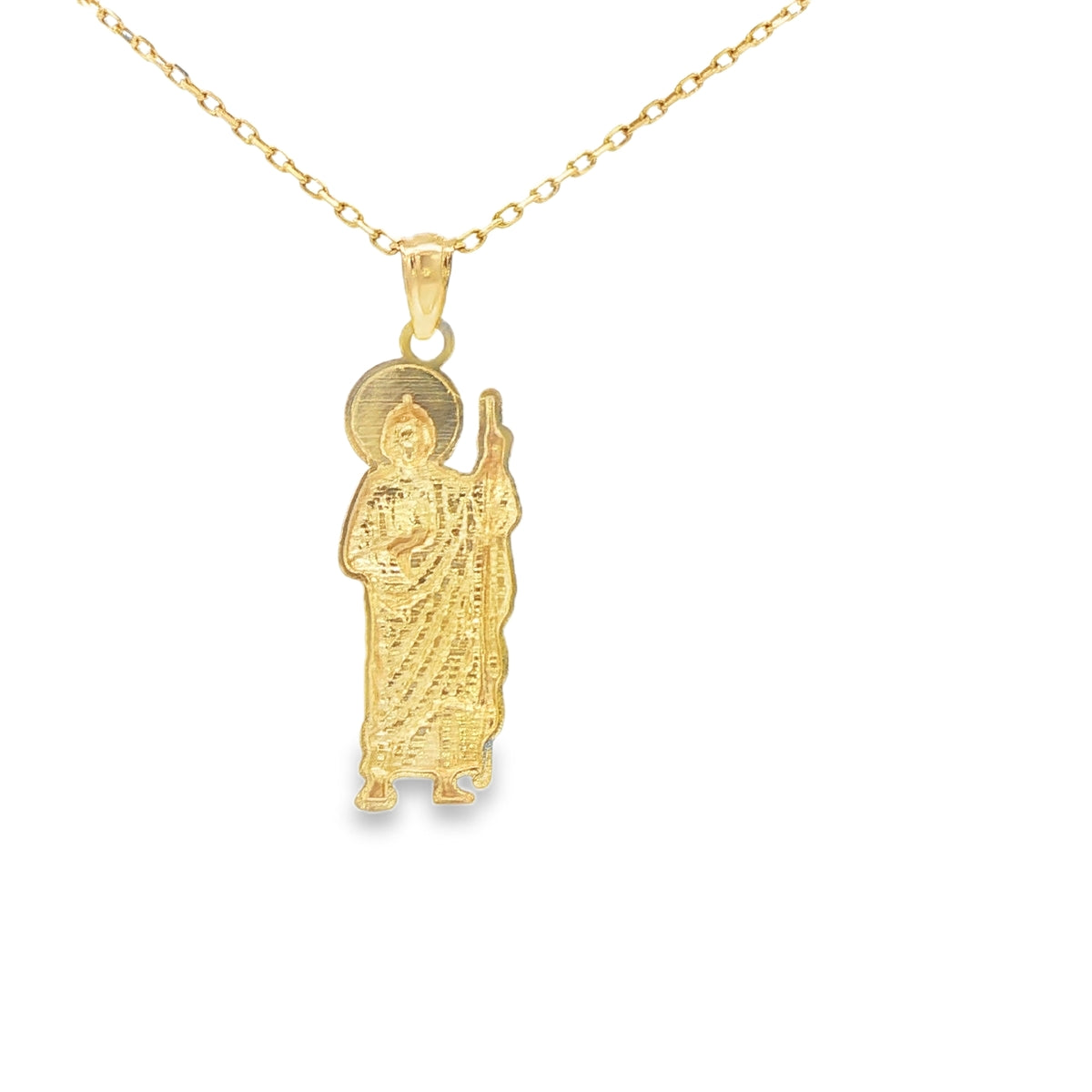 PENDANT 14K SAINT ST JUDE DC TEXTURE