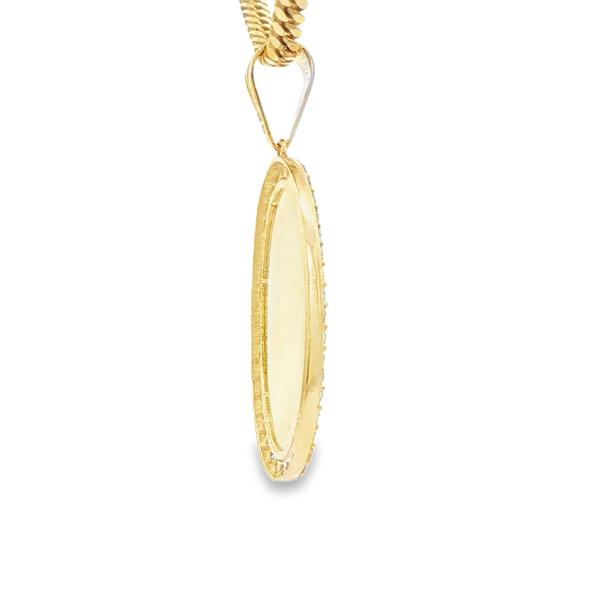 PENDANT 14KP Guadalupe 5.5g Cz Medal
