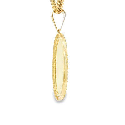 PENDANT 14KP Guadalupe 5.5g Cz Medal