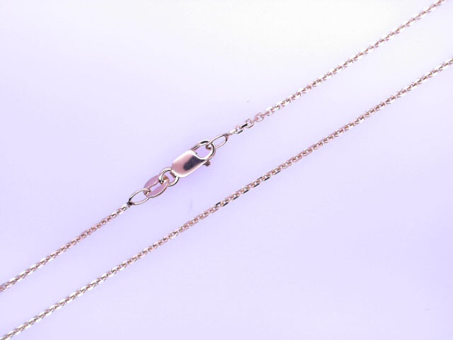 14 KARAT CABLE LINK CHAIN LENGTH: 18 WEIGHT: 2.6G