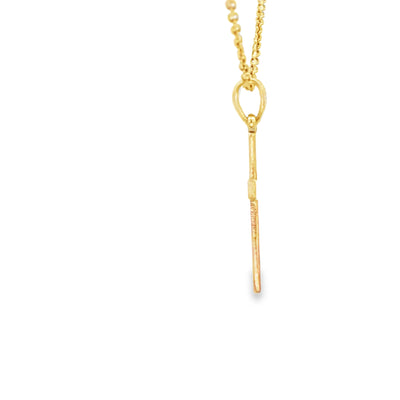 14 KARAT CHARM DIOS ME BENDIGA BLACK RED AZABACHE