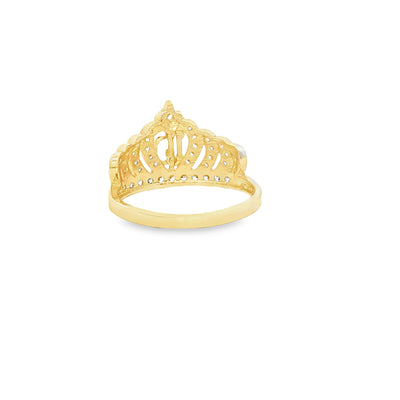 14 KARAT RING SIZE 7.25 WEIGHT: 2.6G : CZ QUINCE 1