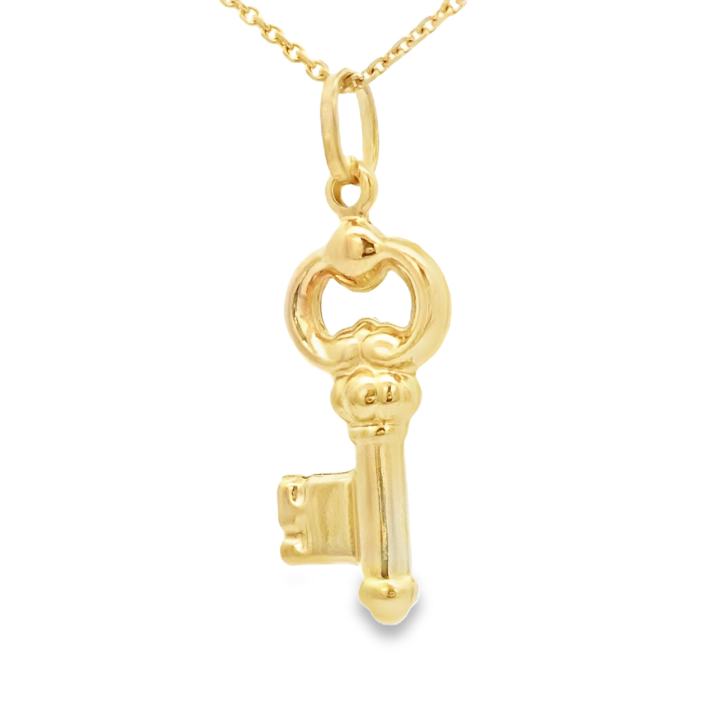 PENDANT 14KP KEY PUFF KEY