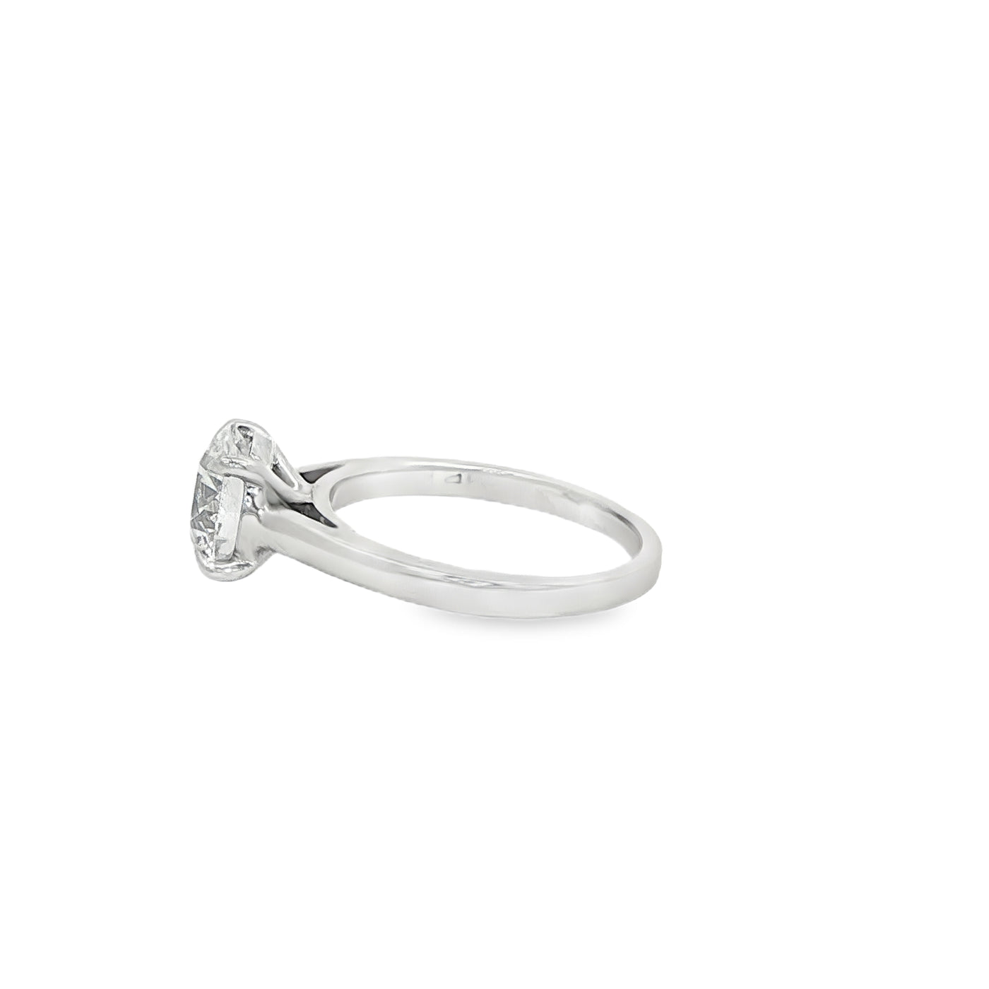 LABGROWN       14K WHITE ENGAGEMENT SOLITARY #7  D
